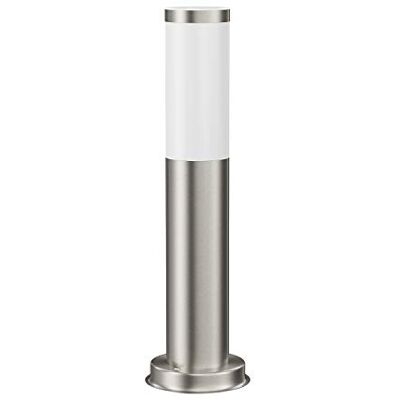 ledscom.de PORU luz de camino/luz de bolardo para exteriores, IP44, 39 cm, acero inoxidable, 1x E27 máx. 40W ledscom.de PORU luz de camino/luz de bolardo para exteriores, IP44, 39 cm, acero inoxidable, 1x E27 máx. 40W