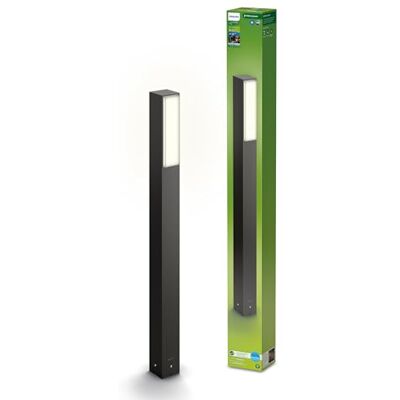 Philips Lighting: Luz Led Ultraeficiente Iluminación Camino Stratosphere, 3.8W, 4000K luz blanca neutra, Antracita, resistente intemperie IP44 Philips Lighting: Luz Led Ultraeficiente Iluminación Camino Stratosphere, 3.8W, 4000K luz blanca neutra, Antracita, resistente intemperie IP44