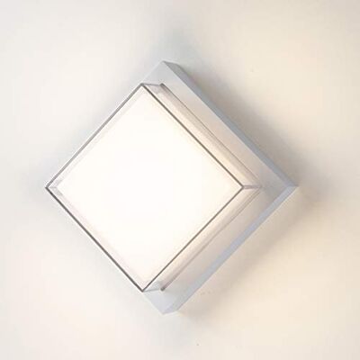 LUSSIOL Ritzy Aplique de pared (metal, 12 W), color blanco LUSSIOL Ritzy Aplique de pared (metal, 12 W), color blanco
