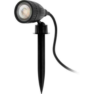Eglo connect ground spike spotlight Nema 1-C, smart home outdoor light, lámpara de pincho de suelo de plástico, color: negro, casquillo: GU10, regulable, tonos y colores blancos ajustables, IP44 Eglo connect ground spike spotlight Nema 1-C, smart home outdoor light, lámpara de pincho de suelo de plástico, color: negro, casquillo: GU10, regulable, tonos y colores blancos ajustables, IP44
