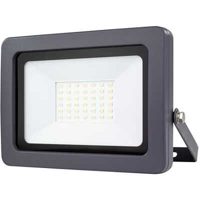 REV Proyector LED FLARE IP65, iluminación exterior 30W, 2550 lúmenes, 6500 K, ideal para entradas de patio, garajes y entradas de casa, antracita REV Proyector LED FLARE IP65, iluminación exterior 30W, 2550 lúmenes, 6500 K, ideal para entradas de patio, garajes y entradas de casa, antracita