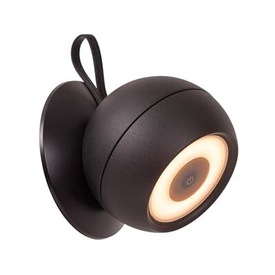 LUCIDE LUNEX Lámpara de pared para exteriores LED Dim. 1x2W 3000K IP54 con sistema de montaje magnético Negro LUCIDE LUNEX Lámpara de pared para exteriores LED Dim. 1x2W 3000K IP54 con sistema de montaje magnético Negro