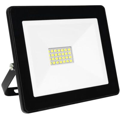 Gefom Proyector Pared, aluminio/vidrio templado, integrado, 20 W, Negro Gefom Proyector Pared, aluminio/vidrio templado, integrado, 20 W, Negro