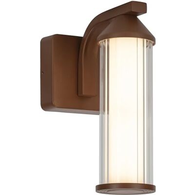 Lumisky Lámpara de pared exterior en sector corten LED blanco cálido H26cm Lumisky Lámpara de pared exterior en sector corten LED blanco cálido H26cm