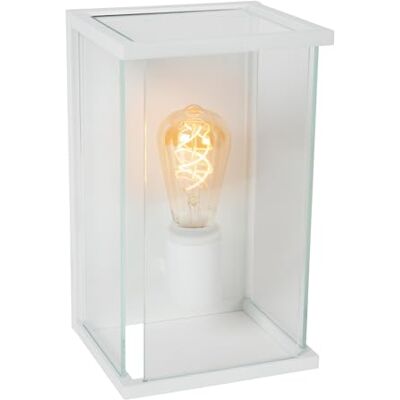 LUCIDE CLAIRE Lámpara de pared Dentro/Fuera 1xE27 IP54 Blanco LUCIDE CLAIRE Lámpara de pared Dentro/Fuera 1xE27 IP54 Blanco