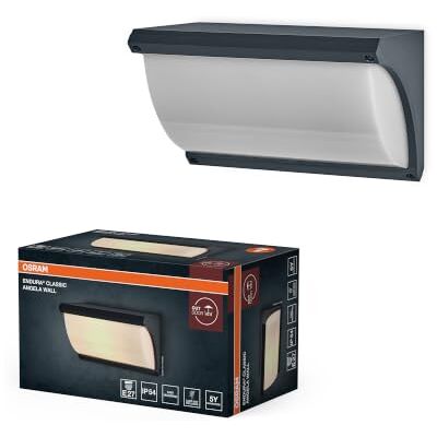 OSRAM Aplique LED Endura Classic Angela E27 IP54 Endura Classic Angela, Outdoor Lighting (Special), Gris oscuro, , Paquete de 1 OSRAM Aplique LED Endura Classic Angela E27 IP54 Endura Classic Angela, Outdoor Lighting (Special), Gris oscuro, , Paquete de 1