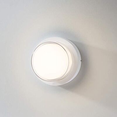 LUSSIOL Aplique de Pared Nubby Interior/Exterior, Blanco LUSSIOL Aplique de Pared Nubby Interior/Exterior, Blanco
