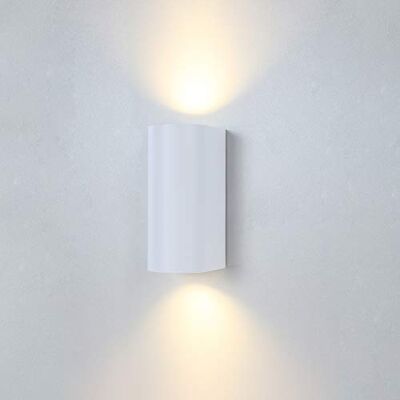 LUSSIOL Lazy M Aplique de pared (35 W), color blanco LUSSIOL Lazy M Aplique de pared (35 W), color blanco