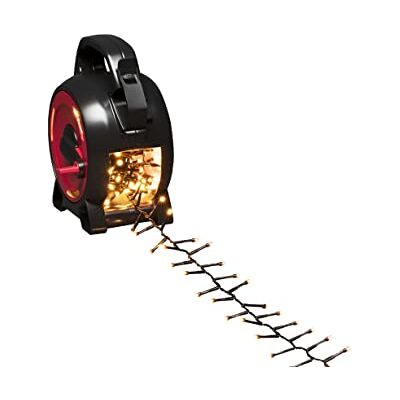Konstsmide Micro LED Compactlights Cable retráctil (300 diodos ámbar, 30 V, exterior (IP44), cable negro) Konstsmide Micro LED Compactlights Cable retráctil (300 diodos ámbar, 30 V, exterior (IP44), cable negro)