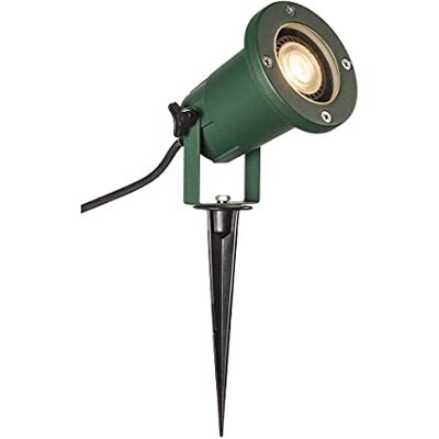 SLV luminaria de estaca BIG NAUTILUS QPAR51/lámpara de exterior para iluminar el jardín, la terraza, las plantas, los caminos, el estanque, luminaria LED de exterior/GU10 IP65 11.W verde () SLV luminaria de estaca BIG NAUTILUS QPAR51/lámpara de exterior para iluminar el jardín, la terraza, las plantas, los caminos, el estanque, luminaria LED de exterior/GU10 IP65 11.W verde ()