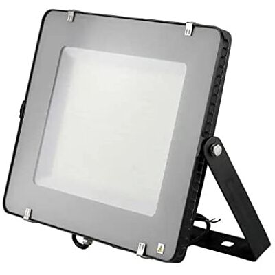 V-TAC Foco LED de exterior con chip Samsung 300 W de color negro impermeable, luz blanca natural V-TAC Foco LED de exterior con chip Samsung 300 W de color negro impermeable, luz blanca natural