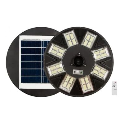 Jandei Farola Solar LED 4000 Lúmenes, para Exterior IP65, Batería 15.000 mAH, Mando Incluidos, Sensor de Movimiento 6-8m, Iluminación Blanco Frío 6000K, Parque, Jardín, Patio, Calles Jandei Farola Solar LED 4000 Lúmenes, para Exterior IP65, Batería 15.000 mAH, Mando Incluidos, Sensor de Movimiento 6-8m, Iluminación Blanco Frío 6000K, Parque, Jardín, Patio, Calles