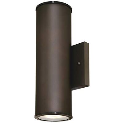 Westinghouse 63157 Lámpara de pared para exteriores con LED regulable, acabado en bronce aceitado y paneles de cristal esmerilado Westinghouse 63157 Lámpara de pared para exteriores con LED regulable, acabado en bronce aceitado y paneles de cristal esmerilado