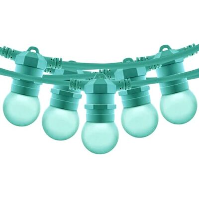 B·LED BARCELONA LED BarcelonaLED Guirnaldas Tira de LED Cadenas de luces Color VERDE para exterior e interior 10 metros impermeable IP65 con 10 bombillas E27 blanco cálido LED para Fiesta Boda Jardín Patio Balcón Navidad B·LED BARCELONA LED BarcelonaLED Guirnaldas Tira de LED Cadenas de luces Color VERDE para exterior e interior 10 metros impermeable IP65 con 10 bombillas E27 blanco cálido LED para Fiesta Boda Jardín Patio Balcón Navidad