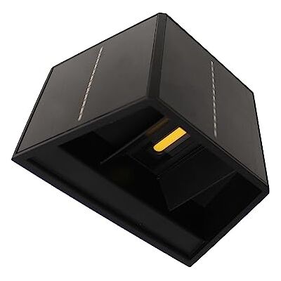 wonderlamp Aplique LED Solar ajustable 2.7W con sensor crepuscular Alero Negro, Luz cálida 4000K, IP54 wonderlamp Aplique LED Solar ajustable 2.7W con sensor crepuscular Alero Negro, Luz cálida 4000K, IP54