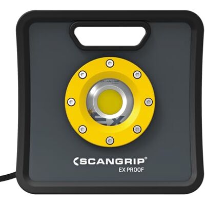 Scangrip NOVA-EX Foco LED Antiexplosión 3400 Lúmenes, 10m de Cable, IP65 Impermeable, Iluminación de Alta Potencia Certificado para Áreas con Riesgo de Explosión, Industria y Refinerías Scangrip NOVA-EX Foco LED Antiexplosión 3400 Lúmenes, 10m de Cable, IP65 Impermeable, Iluminación de Alta Potencia Certificado para Áreas con Riesgo de Explosión, Industria y Refinerías