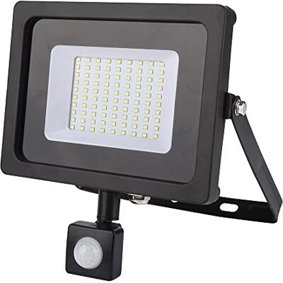 Simon FOCO LED PARA EXTERIOR E INTERIOR, SENSOR DE MOVIMIENTO, IDEAL PARA PATIO O JARDÍN, FOCO DE LUZ PARED, DURACIÓN 30.000HS, LUZ BLANCA FRÍA, 2700LM/30W, IP44, COLOR NEGRO Simon FOCO LED PARA EXTERIOR E INTERIOR, SENSOR DE MOVIMIENTO, IDEAL PARA PATIO O JARDÍN, FOCO DE LUZ PARED, DURACIÓN 30.000HS, LUZ BLANCA FRÍA, 2700LM/30W, IP44, COLOR NEGRO