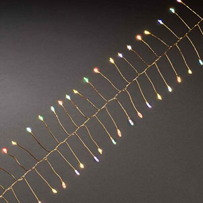 Konstsmide Guirnalda de Luces Micro LED con Temporizador de 6 Horas diodos, Funciona con Pilas para Interiores, Latón, 60 LEDs Konstsmide Guirnalda de Luces Micro LED con Temporizador de 6 Horas diodos, Funciona con Pilas para Interiores, Latón, 60 LEDs