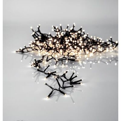 Eglo Guirnalda luminosa exterior Crispy Ice White, iluminación navideña para jardín, cadena LED, plástico negro y transparente, luz cálida, IP44, 2500 cm Eglo Guirnalda luminosa exterior Crispy Ice White, iluminación navideña para jardín, cadena LED, plástico negro y transparente, luz cálida, IP44, 2500 cm