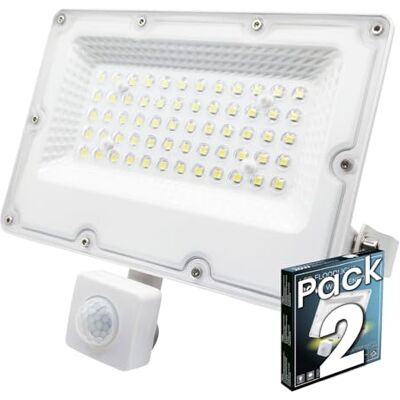 LED ATOMANT 2x Foco Proyector LED 20W con Sensor de Movimiento 6500K IP65 2636 Lumenes LED ATOMANT 2x Foco Proyector LED 20W con Sensor de Movimiento 6500K IP65 2636 Lumenes