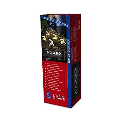 Konstsmide Luces led Decorativas en Forma de Reno (5 Unidades, 60 diodos de luz Blanca cálida, Transformador Exterior de 24 V, Cable Verde) Konstsmide Luces led Decorativas en Forma de Reno (5 Unidades, 60 diodos de luz Blanca cálida, Transformador Exterior de 24 V, Cable Verde)