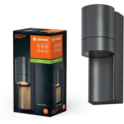 Ledvance Luz de Pared Gris Oscuro GU10 - Luz de Pared Ledvance Luz de Pared Gris Oscuro GU10 - Luz de Pared