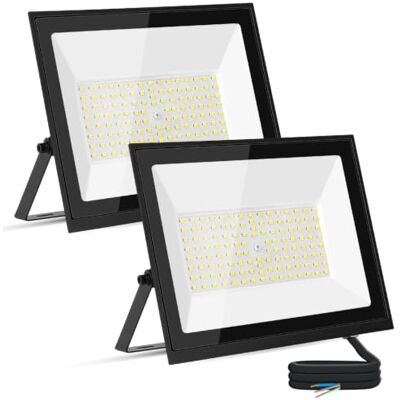 Aigostar Foco LED Exterior 100W 9000LM, Impermeable IP65, 6500K, 2PCS Aigostar Foco LED Exterior 100W 9000LM, Impermeable IP65, 6500K, 2PCS