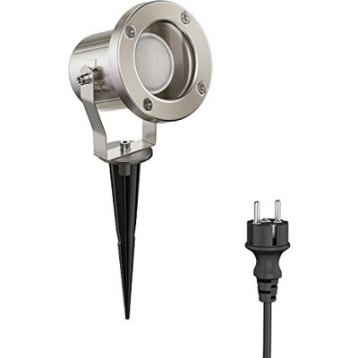 ledscom.de Foco de jardín LED MIBU con pincho de suelo para uso exterior, acero inoxidable, incl. lámpara GU10 6,74W 630lm 100° blanco ledscom.de Foco de jardín LED MIBU con pincho de suelo para uso exterior, acero inoxidable, incl. lámpara GU10 6,74W 630lm 100° blanco