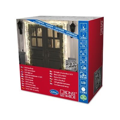 Konstsmide Guirnalda de Micro led (320 diodos de luz Blanca cálida, Transformador Exterior de 24 V, Cable Negro) Konstsmide Guirnalda de Micro led (320 diodos de luz Blanca cálida, Transformador Exterior de 24 V, Cable Negro)