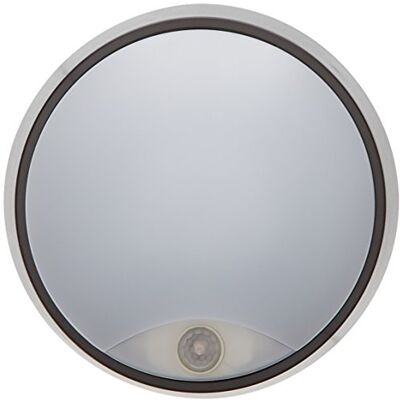 Tibelec ojo de buey LED redondo con detector de movimiento, plástico, 10 W, Negro, 80 x diámetro 215 mm Tibelec ojo de buey LED redondo con detector de movimiento, plástico, 10 W, Negro, 80 x diámetro 215 mm