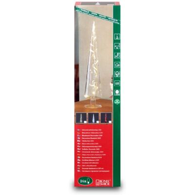 Konstsmide 1068-010 Árbol de navidad con luces LED (cristal esmerilado, 16 diodos de blanco cálido, transformador interior de 24 V, 0,48 W) Konstsmide 1068-010 Árbol de navidad con luces LED (cristal esmerilado, 16 diodos de blanco cálido, transformador interior de 24 V, 0,48 W)
