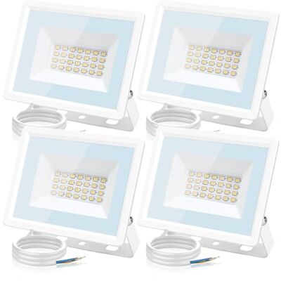 Aigostar Foco LED Exterior 20w,1650LM Foco Proyector,IP65 Impermeable Luz de Seguridad,Natural 4000K Luces led exterior, Para Jardín, Patio,Garaje,Paquete de 4 Aigostar Foco LED Exterior 20w,1650LM Foco Proyector,IP65 Impermeable Luz de Seguridad,Natural 4000K Luces led exterior, Para Jardín, Patio,Garaje,Paquete de 4