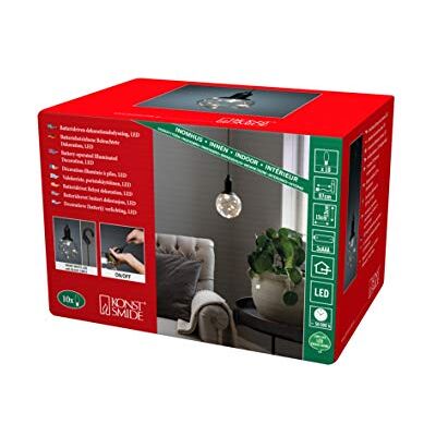 Konstsmide Lámpara LED en Forma de Bola, Negro Konstsmide Lámpara LED en Forma de Bola, Negro