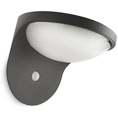 Philips myGarden Dusk Aplique para exterior, LED, con sensor de movimiento, aluminio, color antracita Philips myGarden Dusk Aplique para exterior, LED, con sensor de movimiento, aluminio, color antracita
