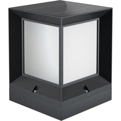 goobay Lámpara solar LED de suelo Cubo/Lámpara LED de exterior con mando a distancia/Impermeable IP44, 45 lm, 3 modos de color 3000K 6500K / goobay Lámpara solar LED de suelo Cubo/Lámpara LED de exterior con mando a distancia/Impermeable IP44, 45 lm, 3 modos de color 3000K 6500K /