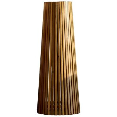 Lumisky Lámpara de pie solar para exteriores de madera teca con módulo LED blanco cálido y mando a distancia (90 cm) Lumisky Lámpara de pie solar para exteriores de madera teca con módulo LED blanco cálido y mando a distancia (90 cm)