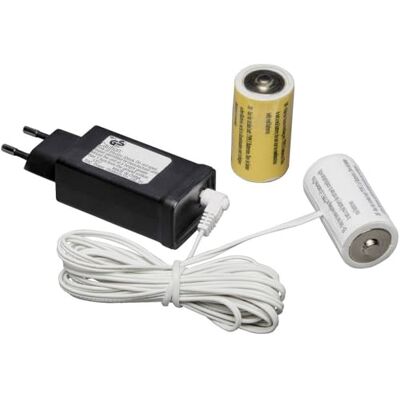 Konstsmide adaptador de red para batería Artículo, plástico, Negro Konstsmide adaptador de red para batería Artículo, plástico, Negro