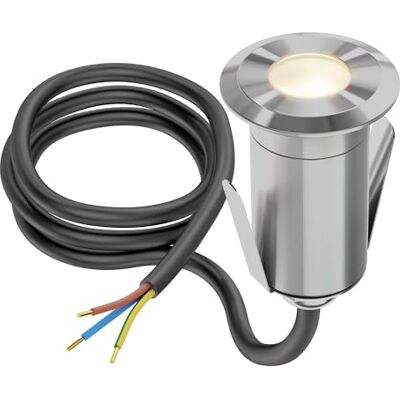 ledscom.de Lámpara LED empotrable de suelo GLOX para exteriores, IP67, aluminio, redonda, 35mm Ø, blanco cálido, mate ledscom.de Lámpara LED empotrable de suelo GLOX para exteriores, IP67, aluminio, redonda, 35mm Ø, blanco cálido, mate