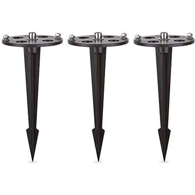 linovum SSC-LUXon Juego de 3 estacas universales de acero inoxidable para foco de jardín linovum SSC-LUXon Juego de 3 estacas universales de acero inoxidable para foco de jardín