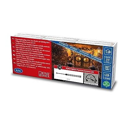 Konstsmide Distribuidor de LED (1 entrada/2 salidas, transformador externo electrónico IP67, cable blando), color negro Konstsmide Distribuidor de LED (1 entrada/2 salidas, transformador externo electrónico IP67, cable blando), color negro