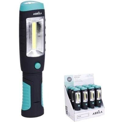 Zarivy Linterna de Trabajo Foton LED + COB, imán y gancho. Potente iluminación de 320 lm. Compacta (21,5 x 5 x 4,5 cm) y ligera. Funciona con 3 pilas AAA (incluidas). Ideal para cualquier tarea. Zarivy Linterna de Trabajo Foton LED + COB, imán y gancho. Potente iluminación de 320 lm. Compacta (21,5 x 5 x 4,5 cm) y ligera. Funciona con 3 pilas AAA (incluidas). Ideal para cualquier tarea.
