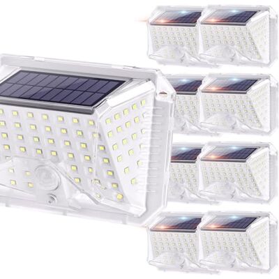 Aigostar Luz Solar Exterior,Luces LED Solares Exteriores【8 Pack / 3 Modos】con Sensor de Movimiento,270º Impermeable IP65 para Jardín Camino Entrada Garaje Patio Aigostar Luz Solar Exterior,Luces LED Solares Exteriores【8 Pack / 3 Modos】con Sensor de Movimiento,270º Impermeable IP65 para Jardín Camino Entrada Garaje Patio