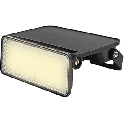 STAK by Velamp Lámpara recargable para exteriores, 1600 lúmenes, proyector solar con detector de movimiento, impermeable IP65, para jardín, patio, terraza, terreno STAK by Velamp Lámpara recargable para exteriores, 1600 lúmenes, proyector solar con detector de movimiento, impermeable IP65, para jardín, patio, terraza, terreno