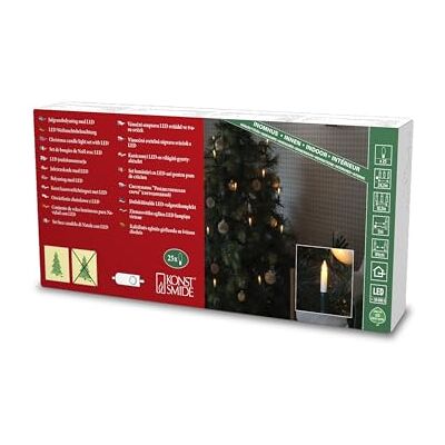 Konstsmide Cadena led para árbol de Navidad (25 diodos de color ámbar, 4,5 V, interior, 3,6 W, cable verde) Konstsmide Cadena led para árbol de Navidad (25 diodos de color ámbar, 4,5 V, interior, 3,6 W, cable verde)