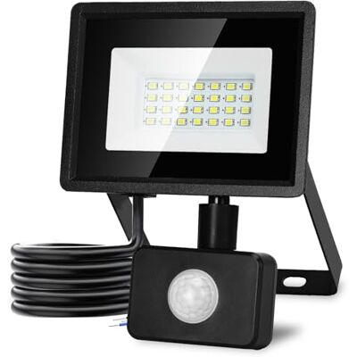 Aigostar Foco LED con Sensor Movimiento 20W,1650LM Super Brillo Focos LED Exterior IP65 Impermeable,Blanco Frío 6500K Proyector Led Exterior,Perfectas para Jardín, Garaje, Patio, etc. Aigostar Foco LED con Sensor Movimiento 20W,1650LM Super Brillo Focos LED Exterior IP65 Impermeable,Blanco Frío 6500K Proyector Led Exterior,Perfectas para Jardín, Garaje, Patio, etc.