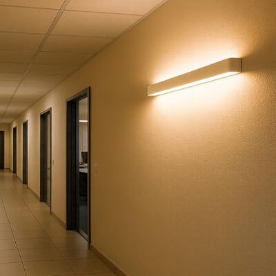 LED ATOMANT 2x Aplique de Pared LED Blanco 83CM 14W Color Luz Calida Color Blanco Calido 3000K, Uso horizontal o vertical, Apto para exterior e interior, Diseño moderno y resistente LED ATOMANT 2x Aplique de Pared LED Blanco 83CM 14W Color Luz Calida Color Blanco Calido 3000K, Uso horizontal o vertical, Apto para exterior e interior, Diseño moderno y resistente