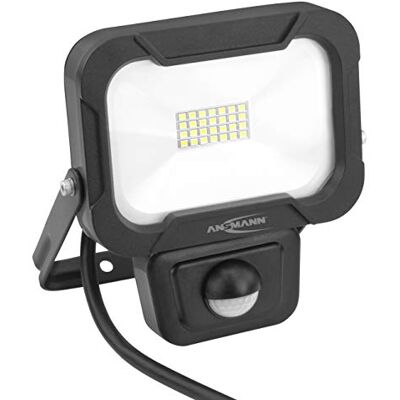 Ansmann Foco de pared con sensor de movimiento (10 W), color negro Ansmann Foco de pared con sensor de movimiento (10 W), color negro