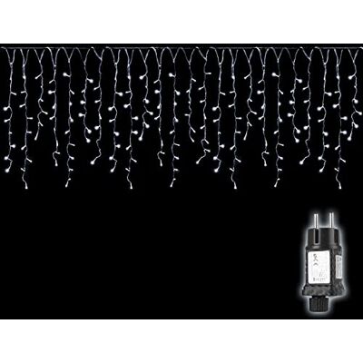 SALCAR Cortina Luces Navidad Exterior, 10M 400 LED Guirnalda Luces de Cascada 8 Modos Impermeable, Cadenas de Luces Led para Decorar Jardín, Aleros, Patios Navidad Decoracion, Frio blanco SALCAR Cortina Luces Navidad Exterior, 10M 400 LED Guirnalda Luces de Cascada 8 Modos Impermeable, Cadenas de Luces Led para Decorar Jardín, Aleros, Patios Navidad Decoracion, Frio blanco