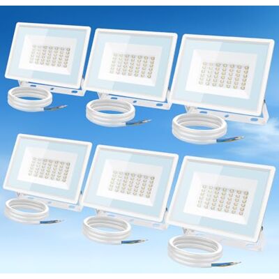 Aigostar Foco LED Exterior 30w,2510LM Foco Proyector LED,IP65 Impermeable Luz de Seguridad,Natural 4000K Luces led exterior, Para Jardín, Patio,Garaje, Paquete de 6 Aigostar Foco LED Exterior 30w,2510LM Foco Proyector LED,IP65 Impermeable Luz de Seguridad,Natural 4000K Luces led exterior, Para Jardín, Patio,Garaje, Paquete de 6