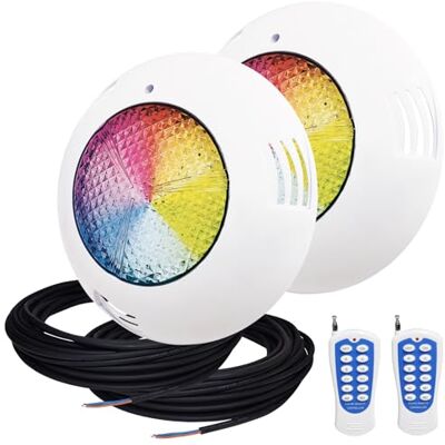 LED ATOMANT 2 Focos Piscina LED 45W RGB IP68 Cable 20m y Mando LED ATOMANT 2 Focos Piscina LED 45W RGB IP68 Cable 20m y Mando
